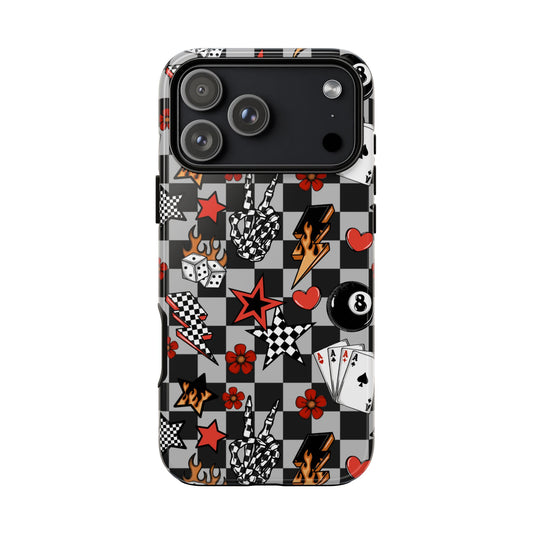Retro Checkerboard Phone Case